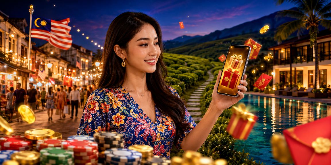 Pemain baharu 8300 menerima bonus pendaftaran dengan tema sampul merah gaya Malaysia